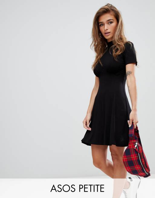 Polo neck hot sale skater dress