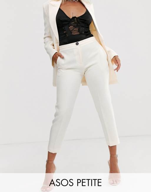 Petite on sale white suit