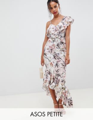 asos design ruffle maxi dress