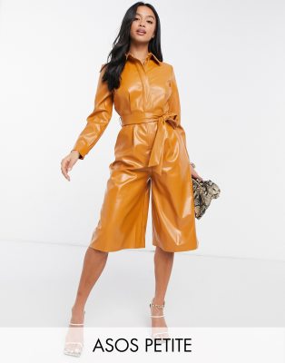 petite orange jumpsuit