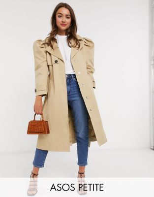 asos petite camel coat