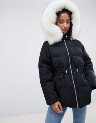 petite puffer jacket with hood