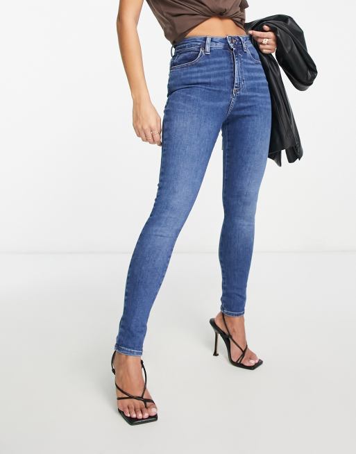 Next PUSH-UP SKINNY JEANS - Vaqueros pitillo - blue/azul petróleo