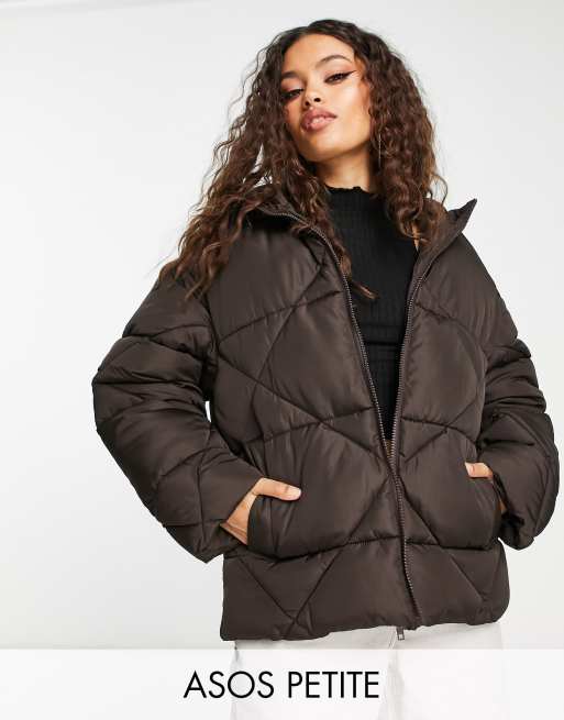 Teen Girls Long Sleeve Oversized Quilted Puffer Jacket