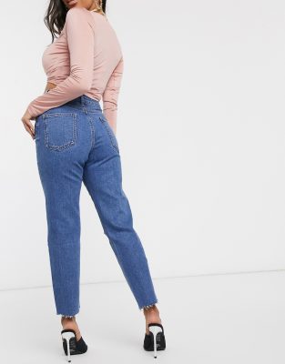 asos petite farleigh slim mom jeans