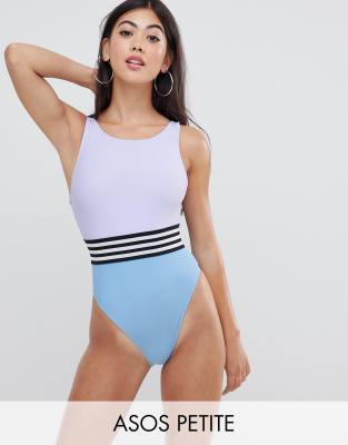 asos elastic waist swimsuit