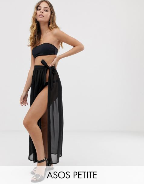 ASOS DESIGN Petite recycled maxi chiffon beach sarong