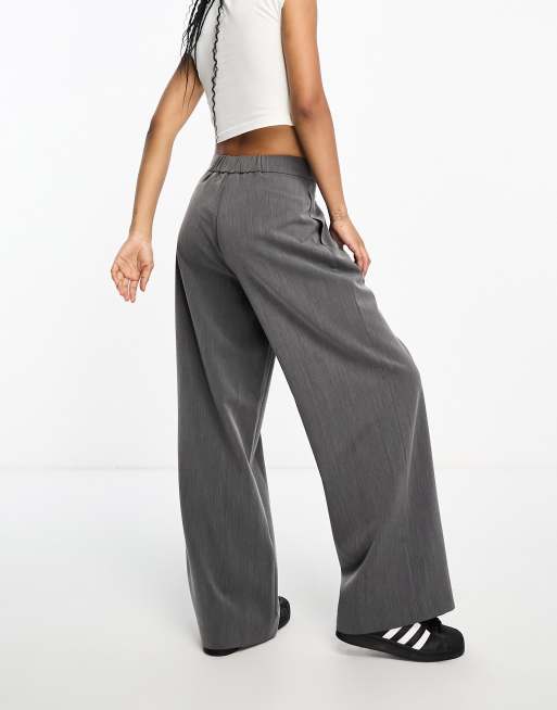 COLLUSION baggy tailored pants in gray