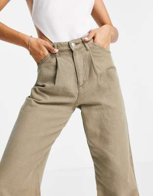 khaki dad jeans