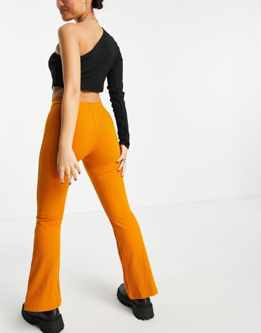 Mustard yellow best sale flare pants