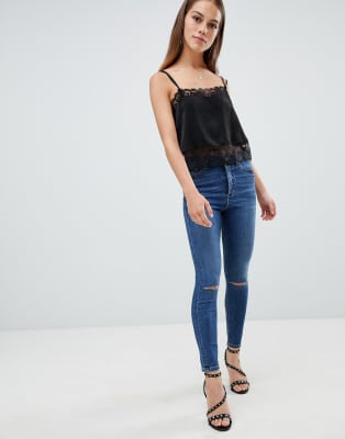 petite button fly jeans