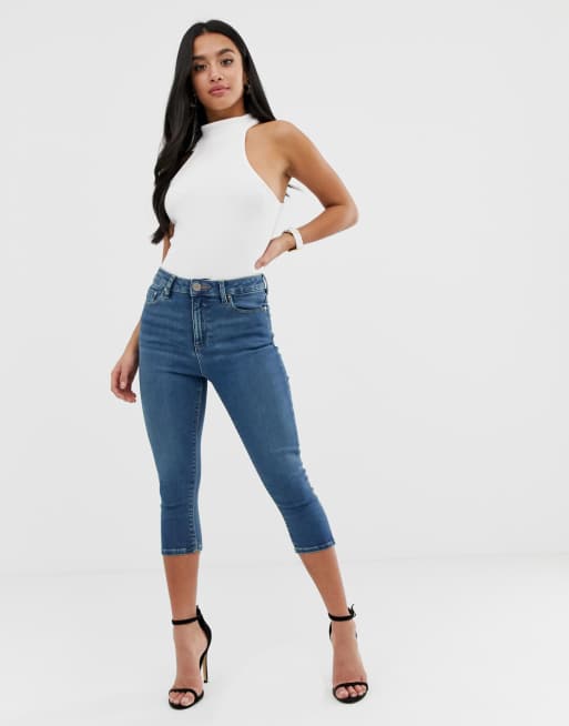 Petite cropped skinny hot sale jeans