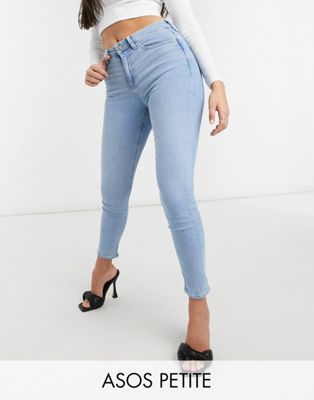 Jeans DESIGN Petite - Ridley - Jean skinny délavé taille haute