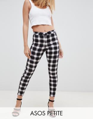 check print jeggings