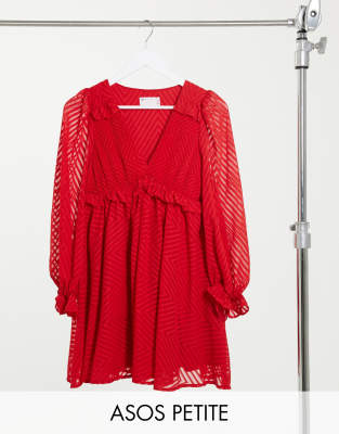 robe babydoll rouge