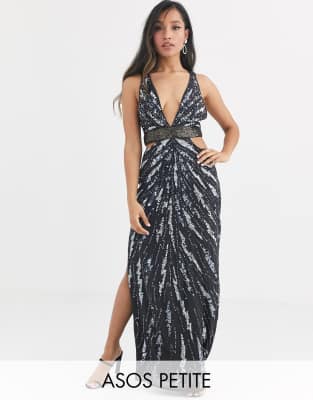 asos petite long dresses