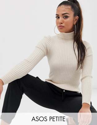fine knit roll neck
