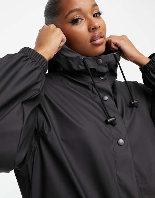 Petite black sale parka coat