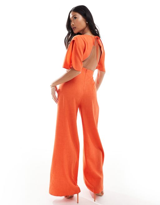 Orange jumpsuit pants best sale