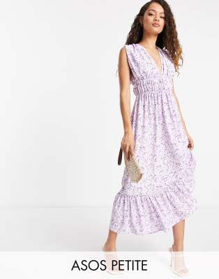 asos lilac floral dress