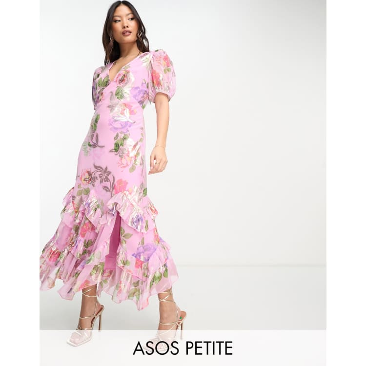 Asos frill 2025 hem dress