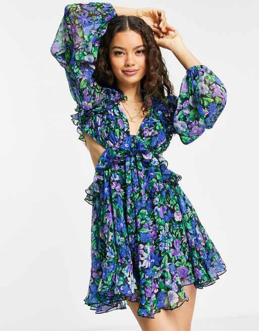 Asos petite floral dress sale