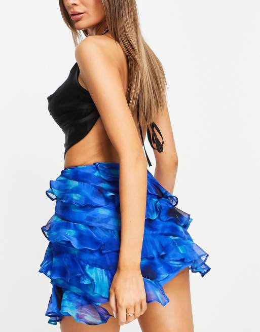 Asos ruffle shop mini skirt