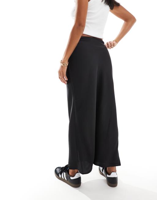 Asos petite black outlet maxi skirt