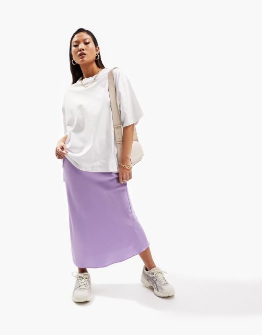 Silk shop skirt lavender