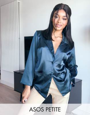 petite satin blouses