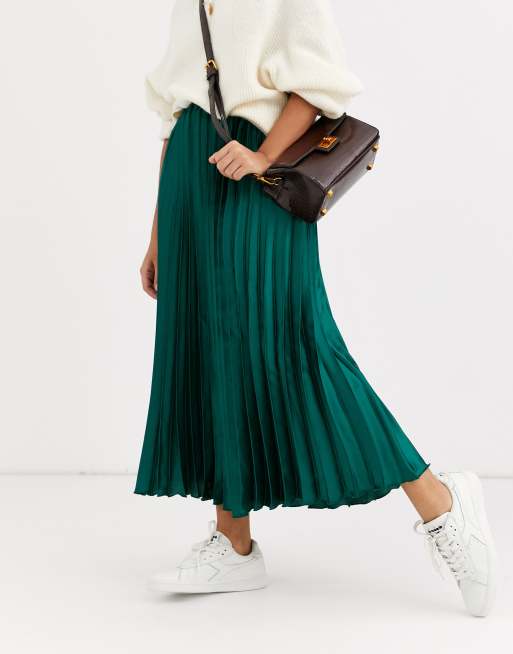 Jade green 2025 midi skirt