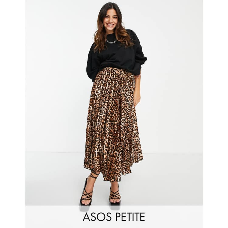 Leopard midi skirt outlet petite