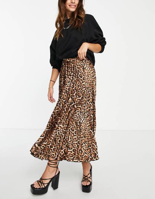 Leopard midi 2025 skirt asos