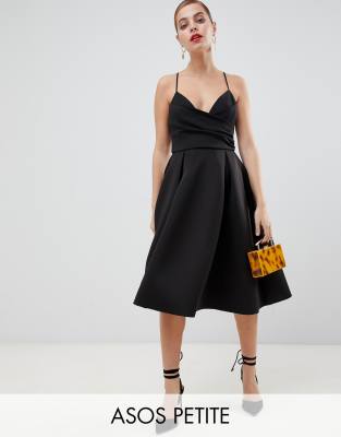 Asos design midi prom skirt in scuba hotsell