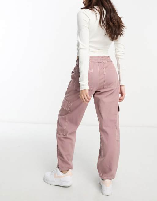 ASOS DESIGN slim cargo pants with 3D pockets and pin tucks