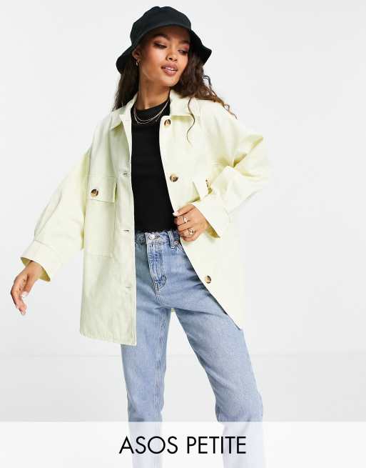 ASOS DESIGN Petite - Shacket in gele tie-dye