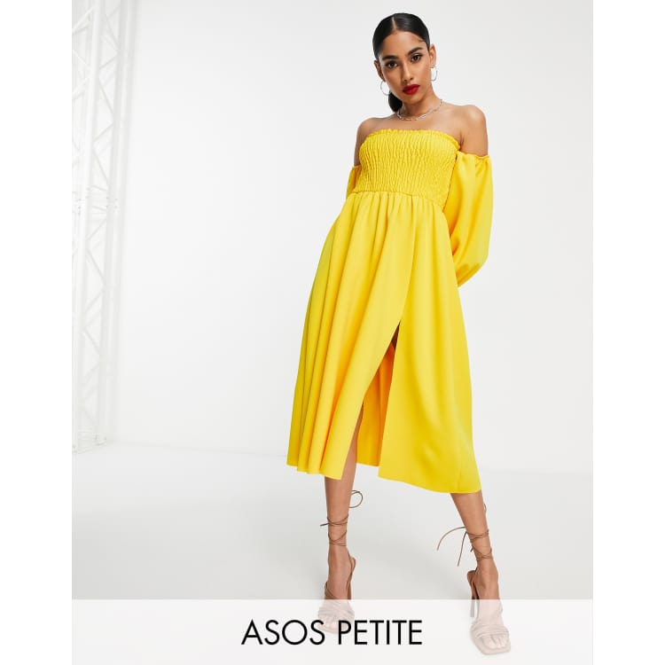 Asos yellow 2025 prom dress