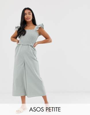 asos design flutter sleeve jumpsuit