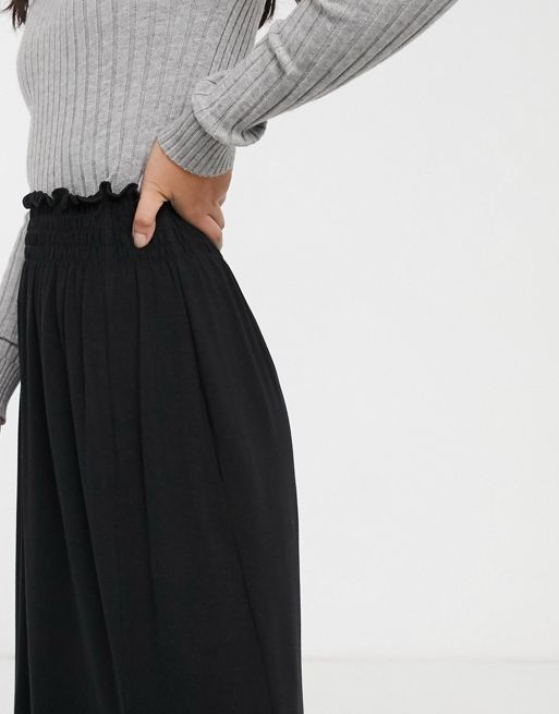 ASOS DESIGN Maternity shirred waist maxi skirt