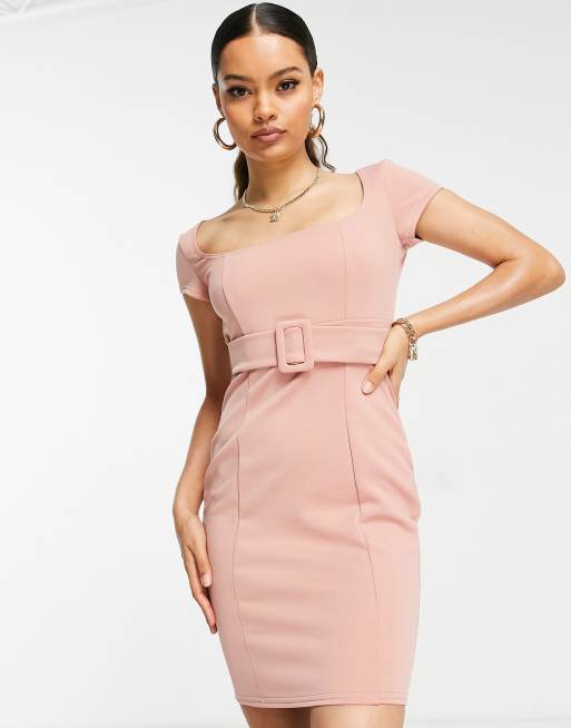 Short sleeve 2025 blush dress