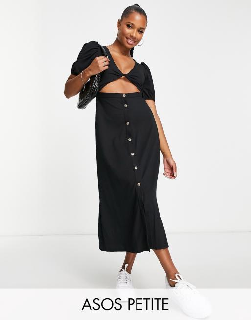 Asos black sales tea dress