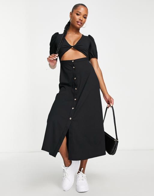 Asos black 2025 tea dress