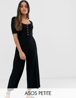 short sleeve petite jumpsuit