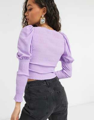 slash neck top asos