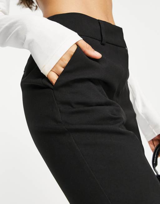 ankle-length '50s cigarette pants in black