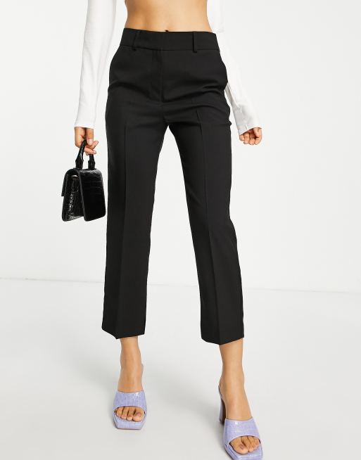 ankle-length '50s cigarette pants in black