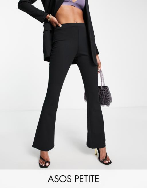 ASOS DESIGN Maternity over the bump kick flare pant in black