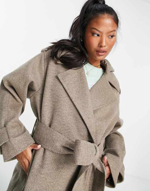 Petite on sale belted coat