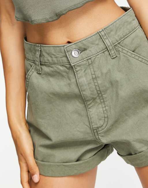 Khaki store mom shorts