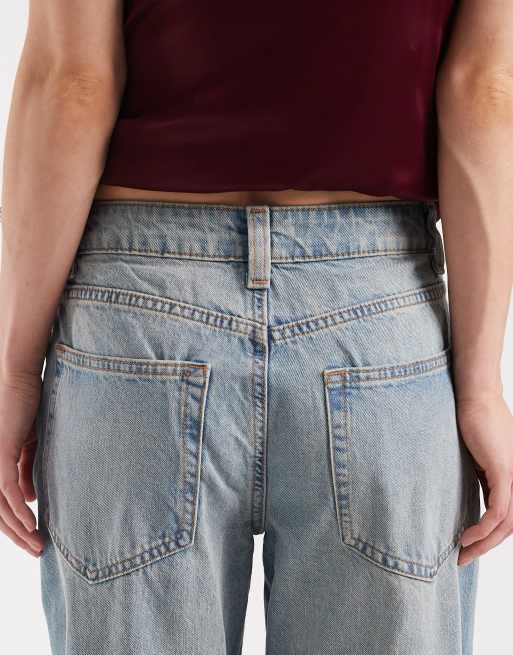 ASOS DESIGN Petite - Smalle barrel jeans met vintage wassing , 4 van 5